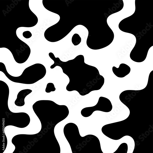 Vector Black cow's milk for pattern