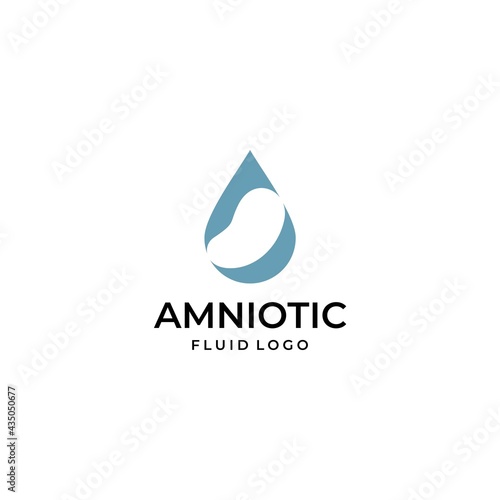 Modern and unique logo about amniotic fluid and uterus.
EPS10, Vector.