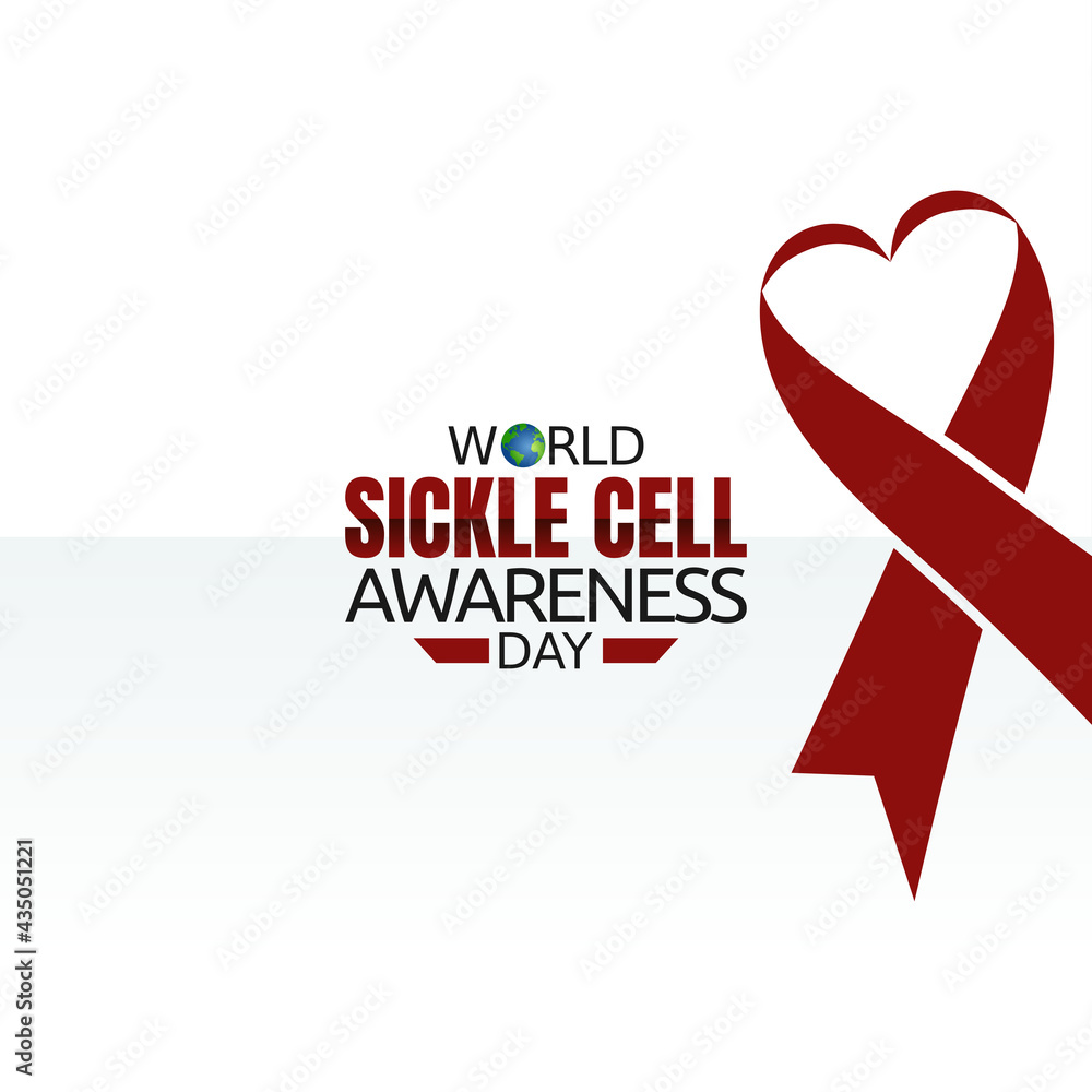 vector graphic of world sickle cell awareness day good for world sickle