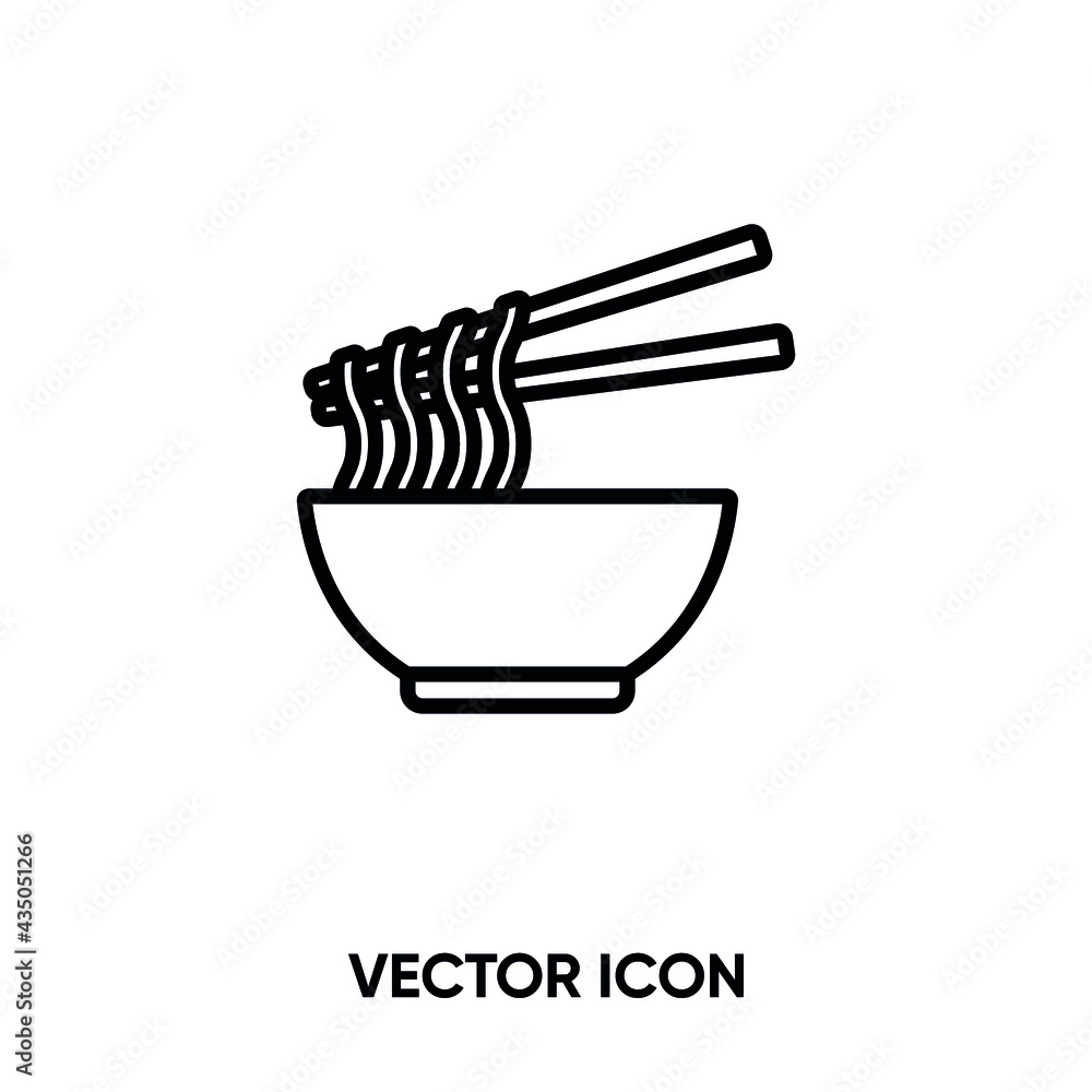 Noddle vector icon . Modern, simple flat vector illustration for website or mobile app. Chinese noddle symbol, logo illustration. Pixel perfect vector graphics Noddle vector icon . Modern, simple flat vector illustration for website or mobile app. Chinese noddle symbol, logo illustration. Pixel perfect vector graphics