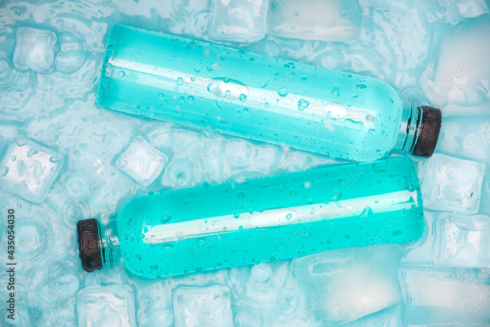 Cool bottled cold drinks in summer Cool bottled cold drinks in summer