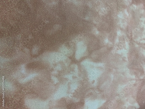 Brown Tie dye fabric texture with lurex