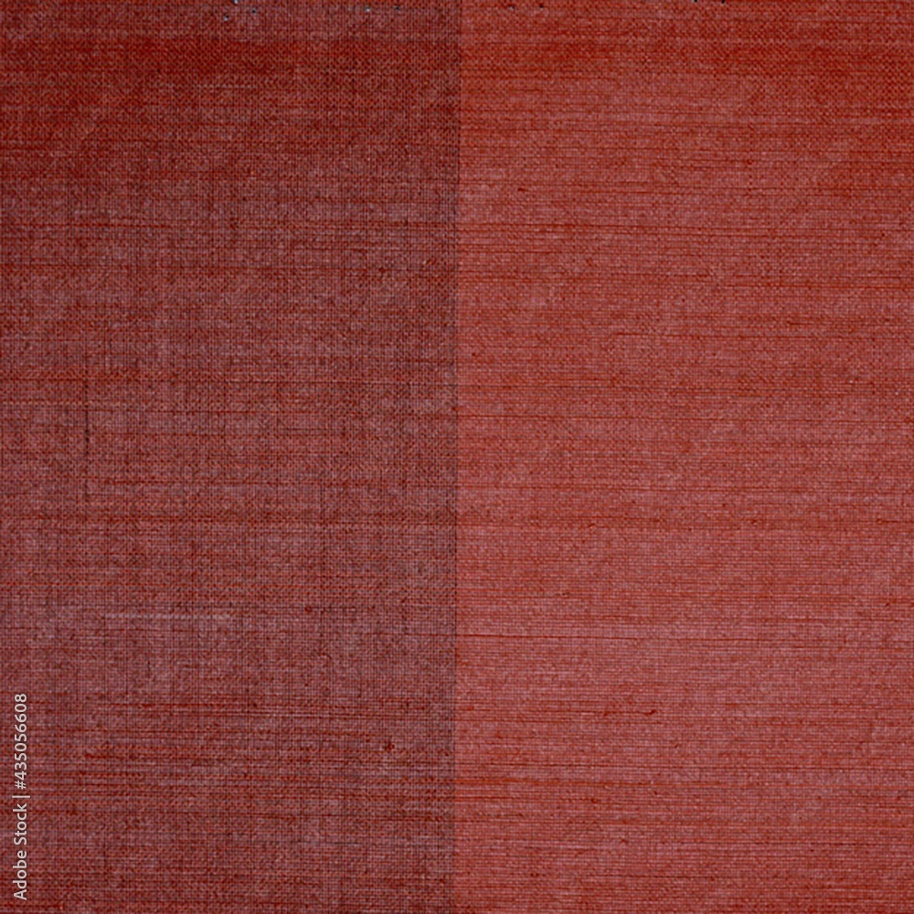 Fototapeta premium Cherry red woven fabric texture with a wide stripe