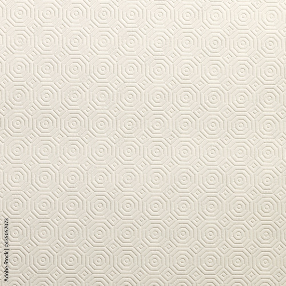 Embossed PVC material texture in white