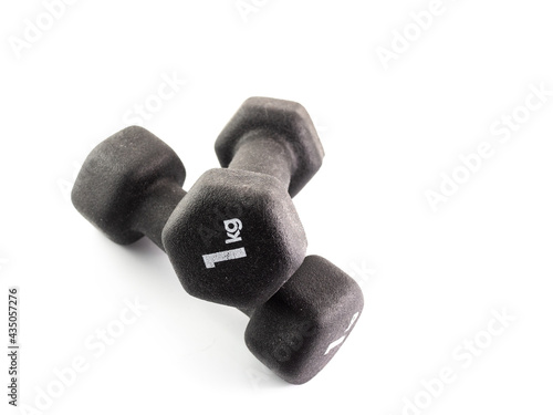 Weights for physical training in the gym or at home