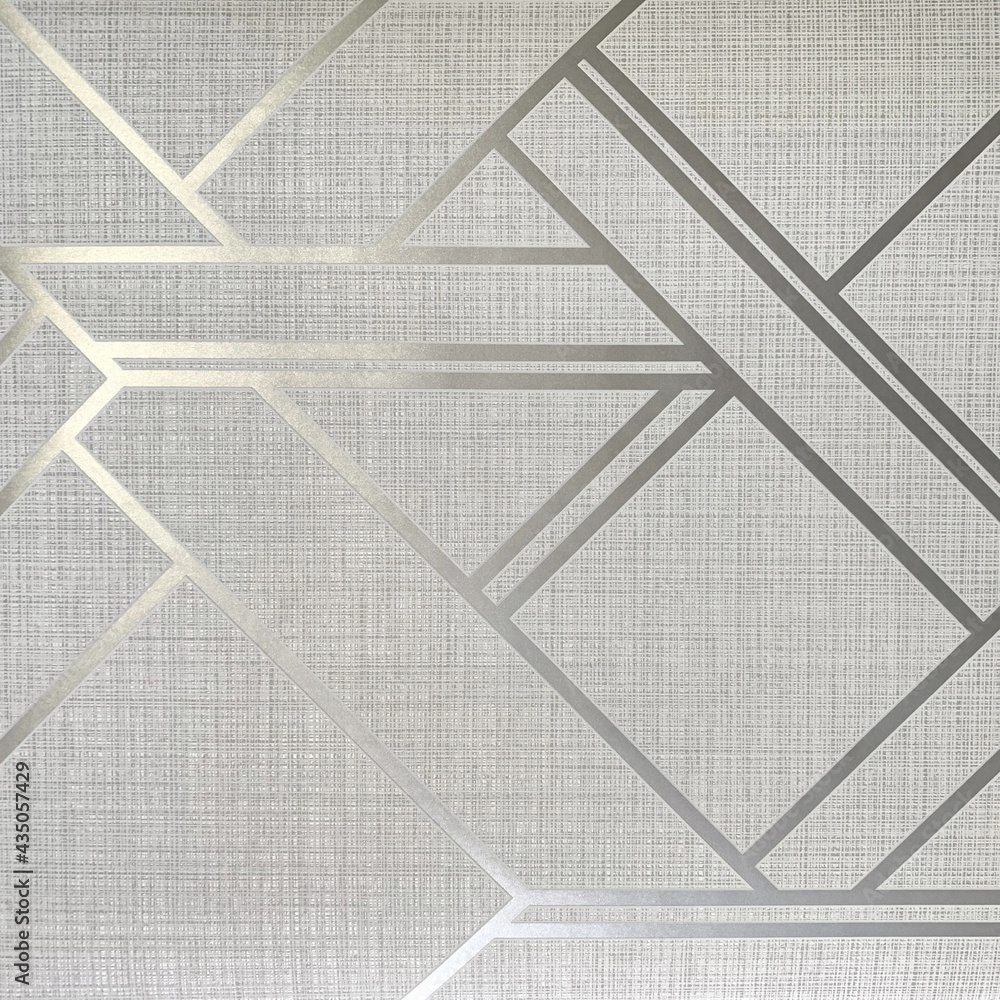 custom made wallpaper toronto digitalGrey wallpaper texture with metallic silver geometric linear design for background