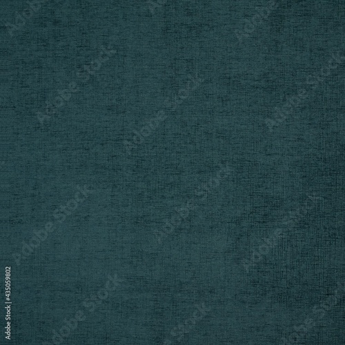 Woven curtain fabric texture in dark teal