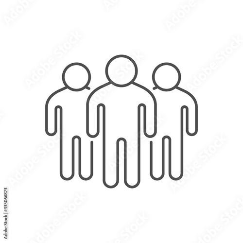People group or team line icon
