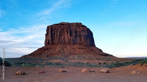 Beautiful monolith at sunset (Monument valley)
