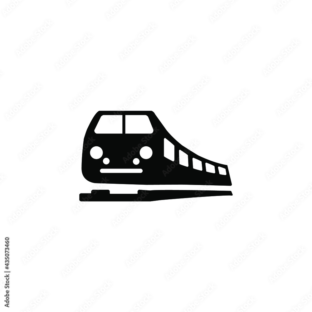 Train icons. Train symbol vector elements for infographic web.