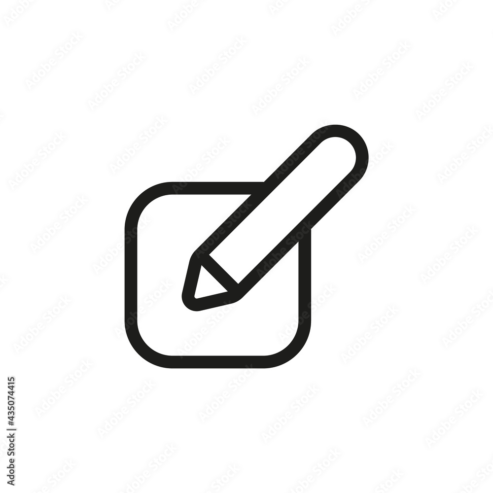 Edit button icon for web and mobile UI design element. Edit profile, document or page. Edit button icon for web and mobile UI design element. Edit profile, document or page.