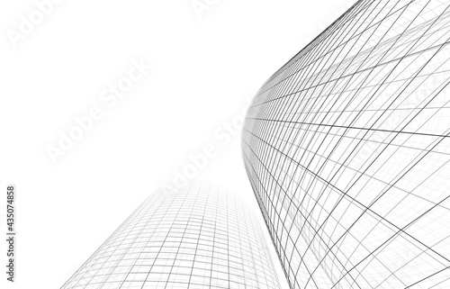Abstract architectural wallpaper, digital backgroud