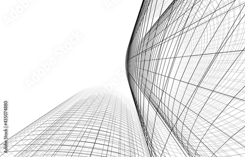 Abstract architectural wallpaper  digital backgroud