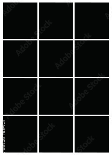 Photo frame templates collage