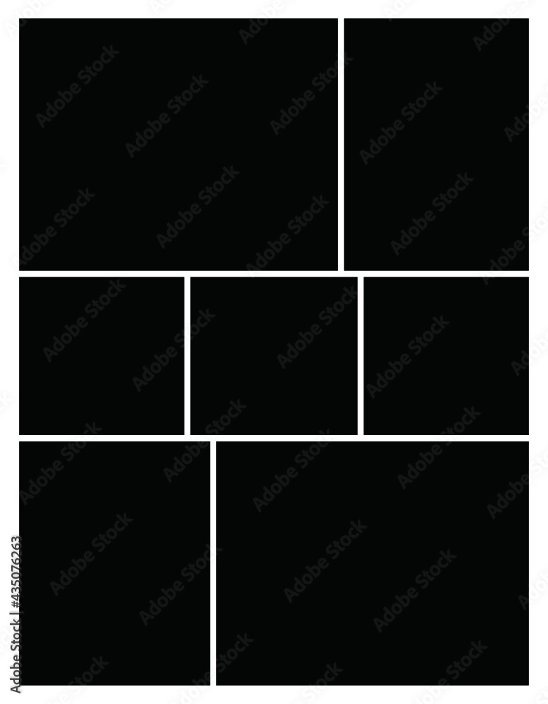 Photo frame templates collage