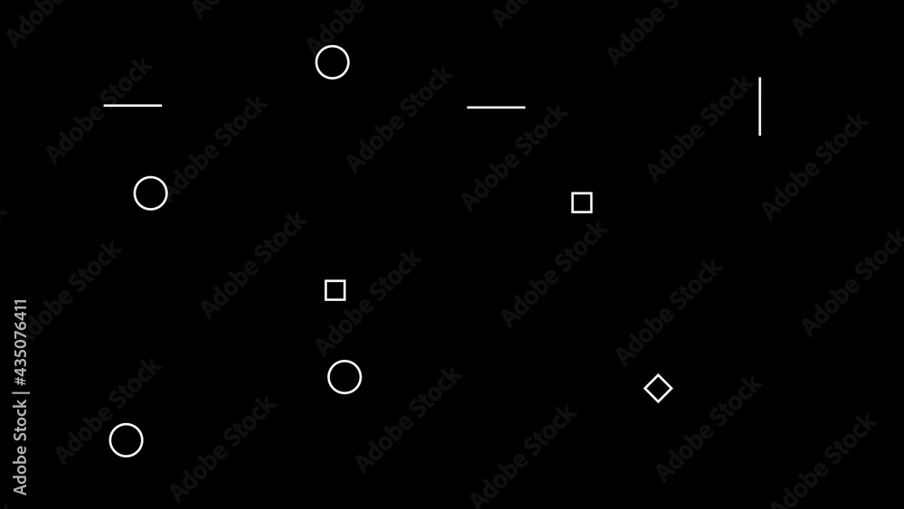 3D rendering digital abstract background with set of blinking geometric elements. Computer generated motion design 3D rendering digital abstract background with set of blinking geometric elements. Computer generated motion design