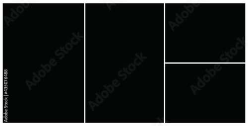 Photo frame templates collage