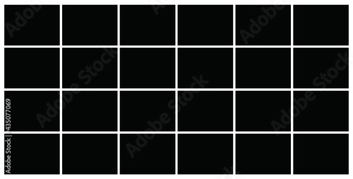 Photo frame templates collage