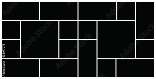 Photo frame templates collage