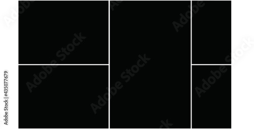 Photo frame templates collage
