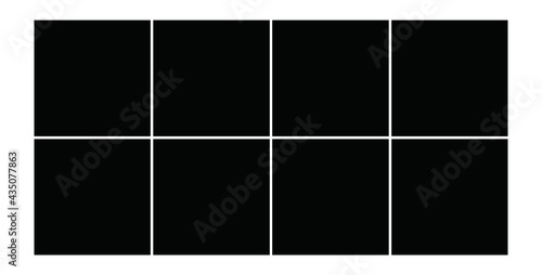 Photo frame templates collage