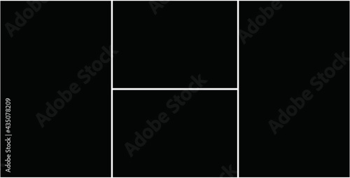 Photo frame templates collage