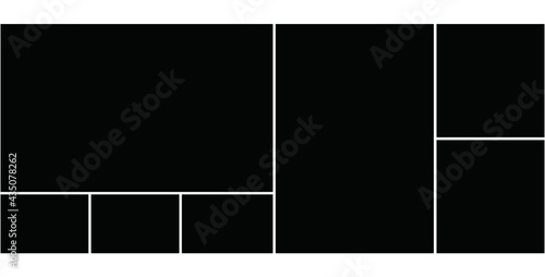 Photo frame templates collage