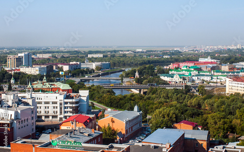 Valokuva view of the central streets of the city of Omsk