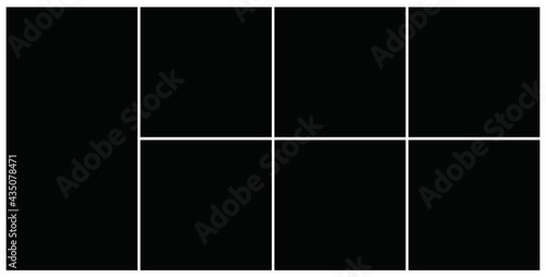 Photo frame templates collage