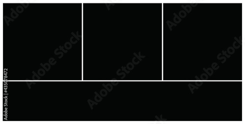Photo frame templates collage