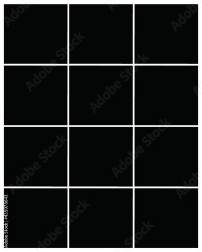 Photo frame templates collage
