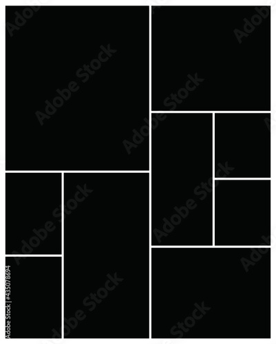 Photo frame templates collage
