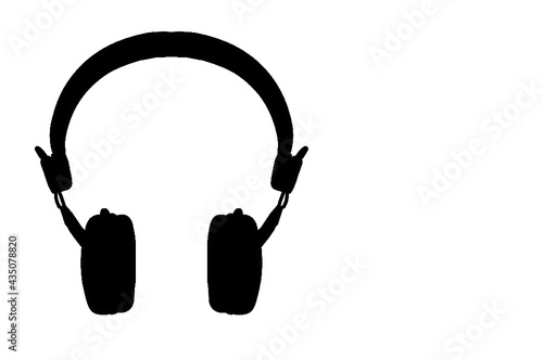 Wireless on-ear headphones isolated on white background.