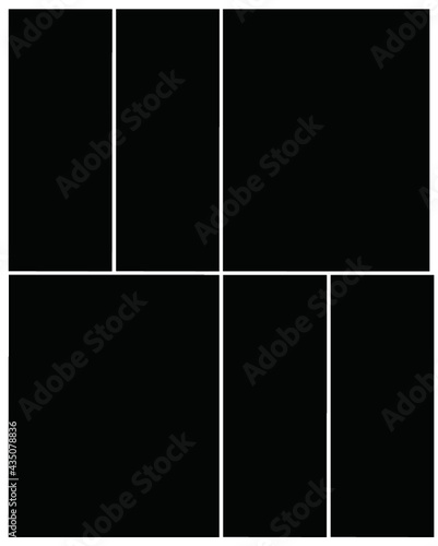 Photo frame templates collage