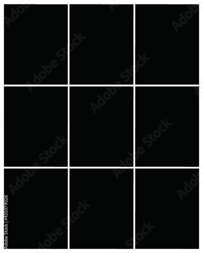 Photo frame templates collage