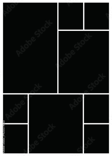Photo frame templates collage