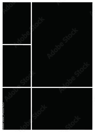 Photo frame templates collage