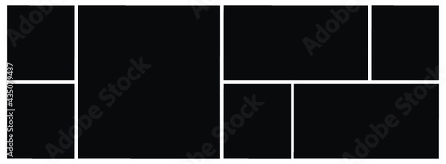 Photo frame templates collage