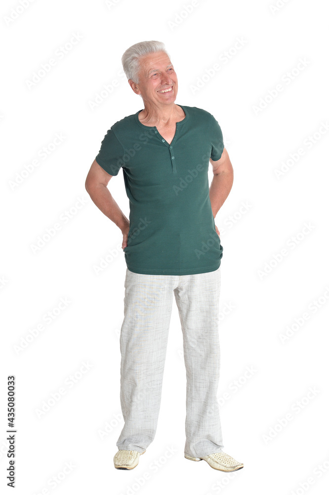 portrait of senior man posing isolated portrait of senior man posing isolated