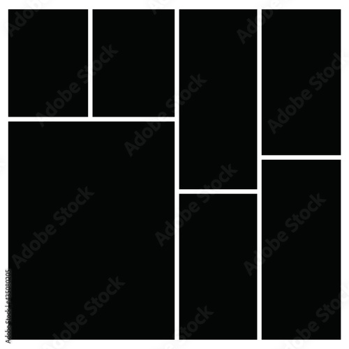 Photo frame templates collage