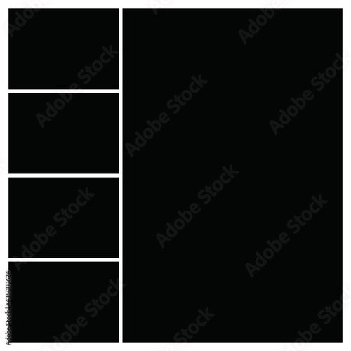 Photo frame templates collage