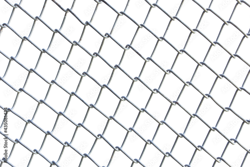 Fototapeta premium wire mesh netting isolated on white background