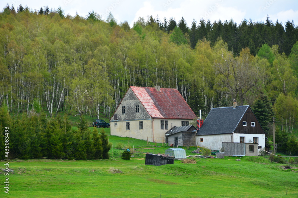 Obraz premium Landschaft in Böhmen CSSR 