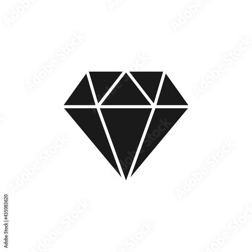 Diamond icon for luxury, royal concept design. Usage for premium sign in apps and games UI.
