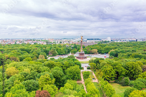 The Siegessaeule at Grosser Stern in Berlin-Tiergarten, Germany photo