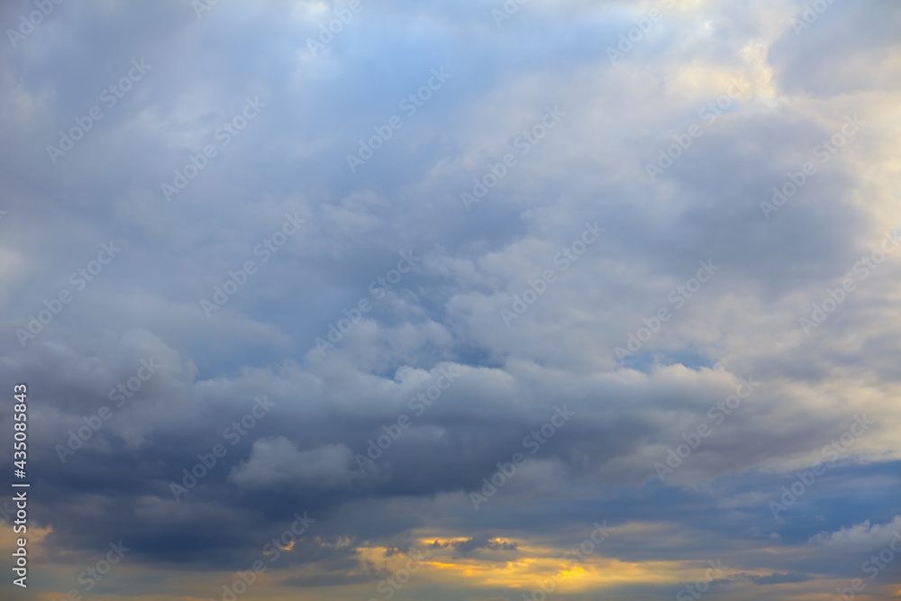 Calm weather with blue clouds covered sky Calm weather with blue clouds covered sky