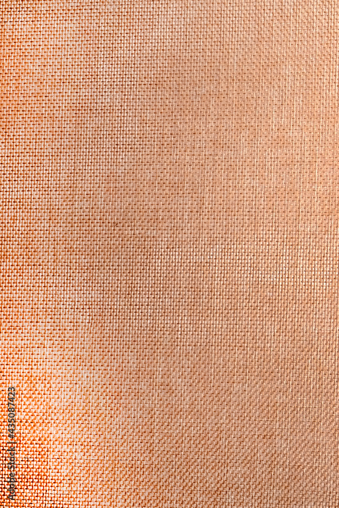 Fototapeta premium Brown sackcloth texture or background and empty space. jute texture