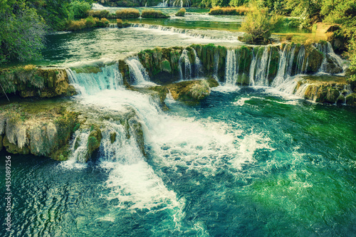 Fototapeta Naklejka Na Ścianę i Meble -  Waterfalls at Krka