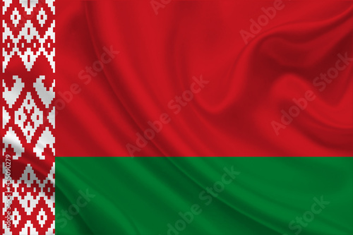 3D Flag of Belarus on fabric