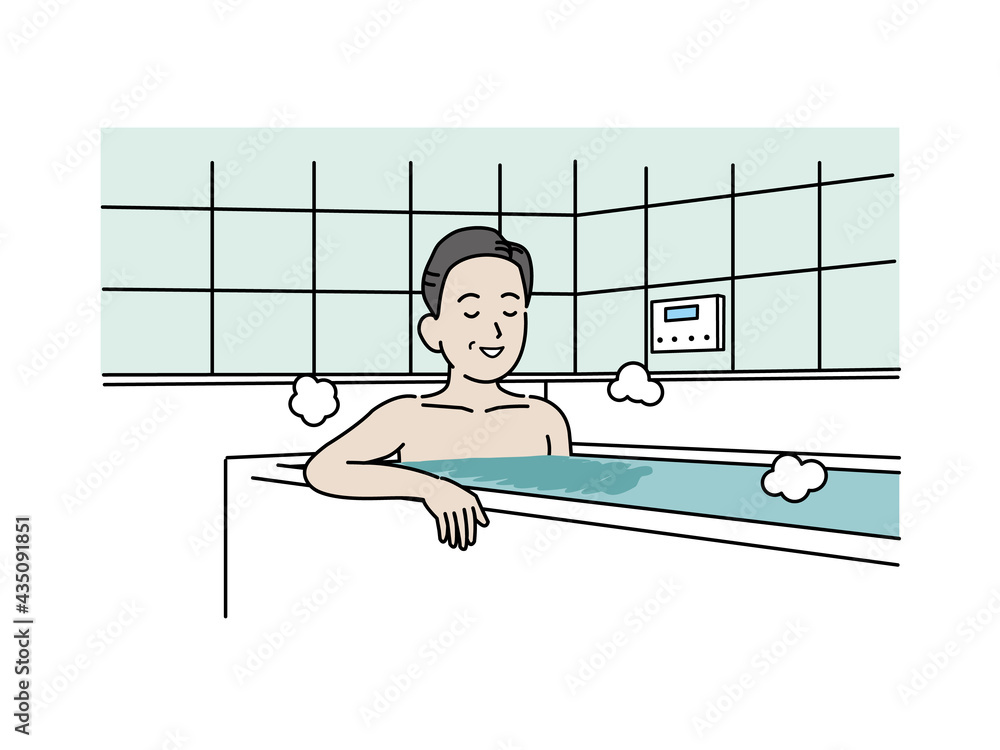 入浴する中高年の男性 お風呂 ミドル イラスト素材 Stock Vector Adobe Stock 入浴する中高年の男性 お風呂 ミドル イラスト素材 Stock Vector Adobe Stock